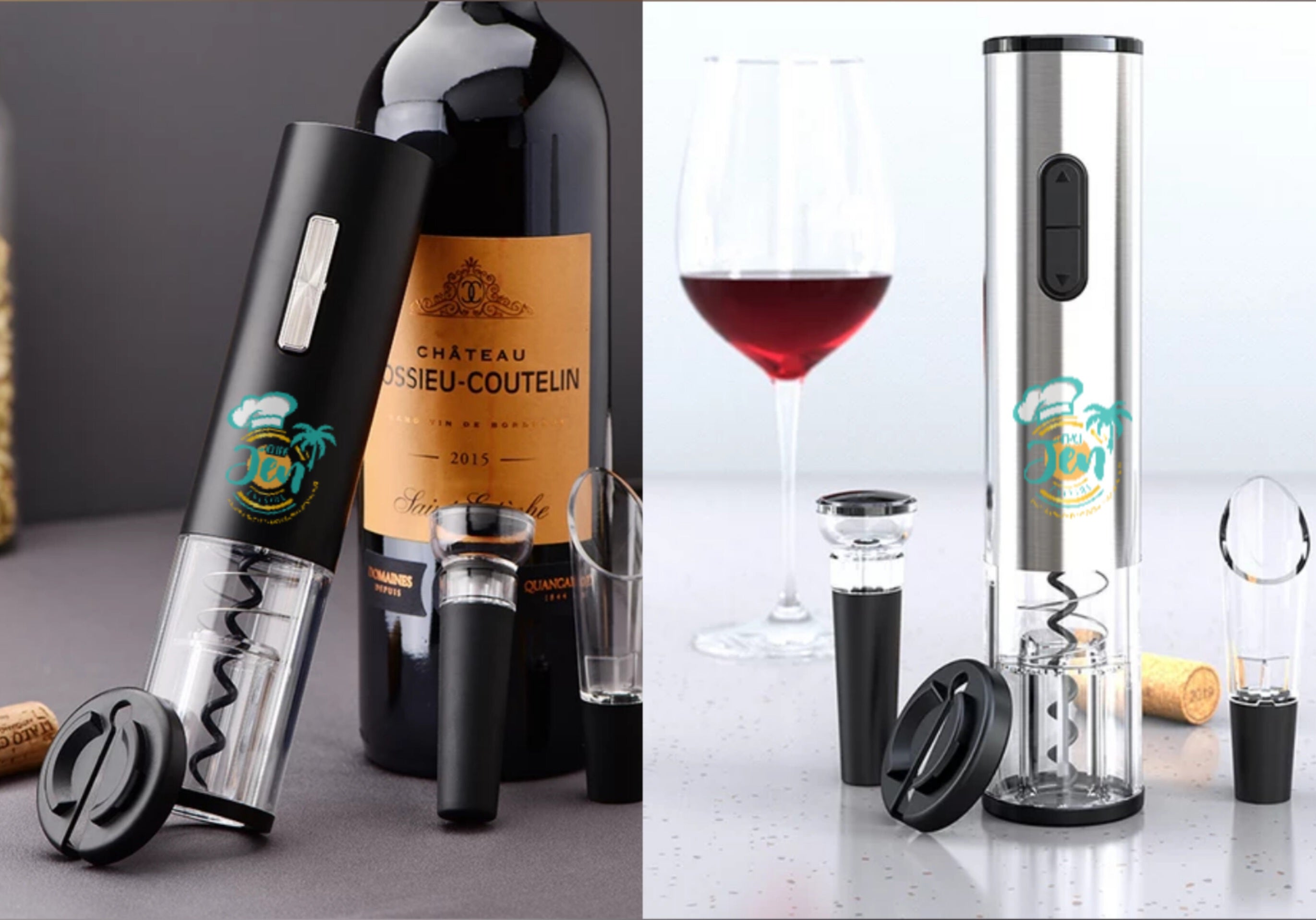Electric Wine Bottle Opener with Charging Base, Moocoo Cordless Electric  Wine Bottle Opener Set